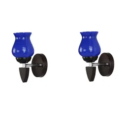 SOMIL Blue Glass Cylinder Wall Lamps-picture-10