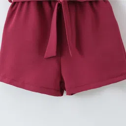 Mark & Mia Sleeveless Solid Jumpsuit - Maroon image 4