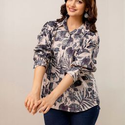 SZN Women Cotton Printed Shirt Style Tops-picture-25