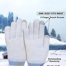 LOOM LEGACY Women Touchscreen Woollen Gloves image 4