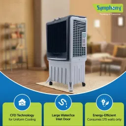 Symphony Silenzo 100 Desert Air Cooler 100 L 170 W, Grey image 4