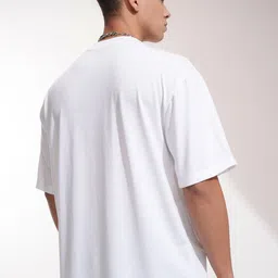 HIGHLANDER Men Graphic Printed Round Neck Oversized T-shirt image 5