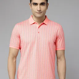 Park Avenue Men Printed Polo Collar Slim Fit T-shirt-picture-42