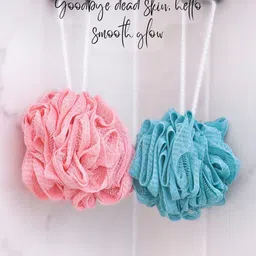 CareDone Set Of 3 Bath Loofah - Blue image 2