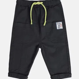 MINI KLUB Boys Solid Woven Mid-Rise Cotton Trousers-picture-40