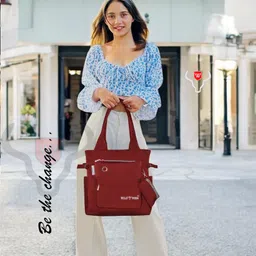 wild moda College and Office Tote Bag for Girls and Women image 3