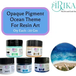 IRIKA Oceans Theam Opaque Paste Pigment For Resin Art (Qty :20 Grams Each) resin art and craft/opaque pigment/ocean theam pigment image 4
