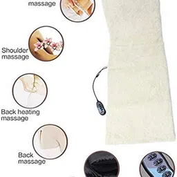 WROPZO Rechargeable Massage Bed With Heat Massaging Mattress Sleep Beauty Spa Heating Vibrating Head Neck Leg Massager Bed Cushion With Remote Control Full Body. image 2