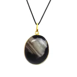 GenZcomplex Gold-Plated Agate Stone Studded Pendant-picture-35