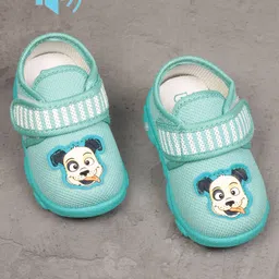Lil Lollipop Puppy Patched Detailed  Velcro Closure Musical Booties - Green-picture-12