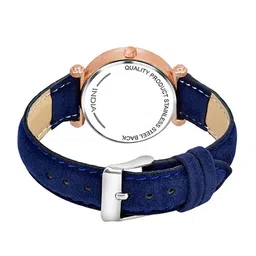 CSAMON Women Embellished Dial & Straps Analogue Watch GR379RG 12D BLK BLU Vel L image 2