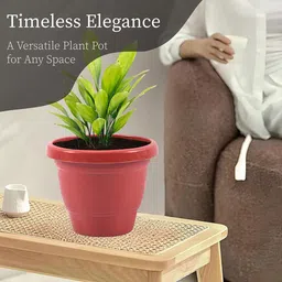 Kuber Industries Red & Orange 2 Pieces Versatile & Sturdy Flower Planters image 5