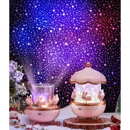 AKN TOYS Night Light, Rabbits Starry Sky Projector, Galaxy Projector,360° Rotation, LED Night Light,USB,Baby 6 Film,5 Colours,for Girls, Children's Room, Star- PACK OF 1 ( COLOR AND DESIGN VARY ) image 3