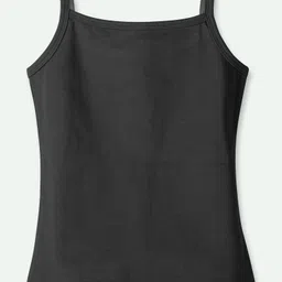 Ariel Cotton Lycra Knit Pack Of 5 Sleeveless Solid Camisoles - White & Black image 5