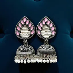 ANTICO Teardrop Shaped Jhumkas Earrings image 2