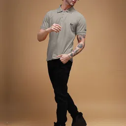 TOXA Men Polo Collar Bio Finish Applique T-shirt image 2