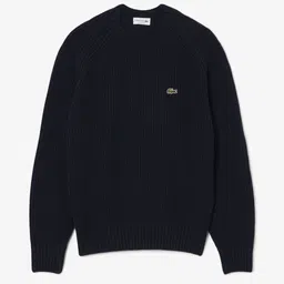 Lacoste Men Thick Carded Wool Round Neck Sweater image 2