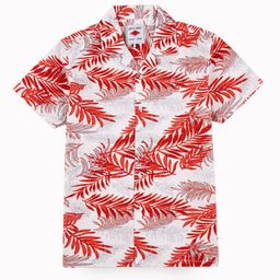 Gini and Jony Boys Comfort Fit Floral Printed Cuban Collar Cotton Casual Shirt-picture-0