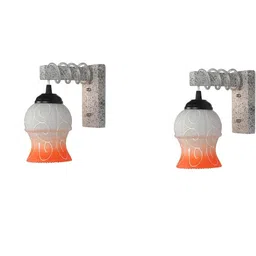 SOMIL Orange Glass Cylinder Printed Wall Lamps-picture-28