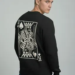 BUNCH OF BAD Men Printed Sweatshirt image 4