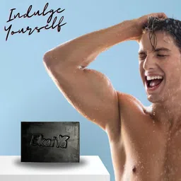 EKAIVA ORGANICS Activated Charcoal Premium Bathing Bar - 125 g image 5