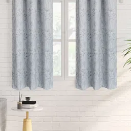 Home Centre Grey 3 Pieces Printed Room Darkening Window Curtains-picture-27