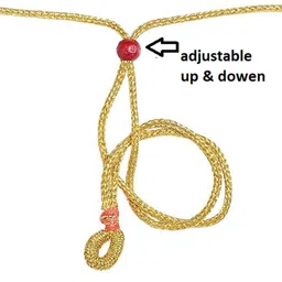 NINAMAAYRA Gold-Plated Artificial Stones & Beads Mani Mala Thushi Mangalsutra image 2