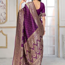 Moda Rapido Woven Design Zari Art Silk Heavy Work Banarasi Saree image 5