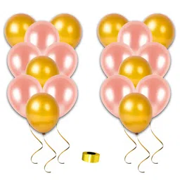 Shopperskart Balloon Set Pink Golden - Pack of 51-picture-26