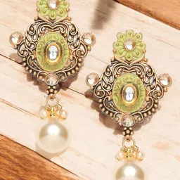 OOMPH Floral Drop Earrings-image-82
