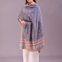 SWI Stylish Women Floral Woven Design Shawl image 2