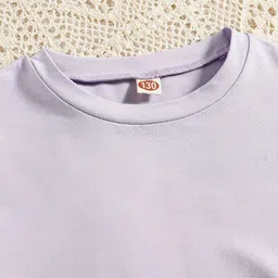 KPOP Girls Graphic Printed Round Neck T-shirt image 3