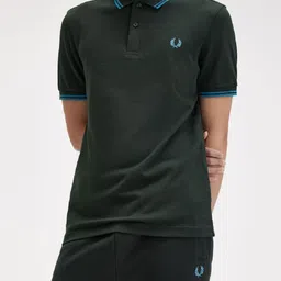 Fred Perry Men Polo Collar Applique T-shirt image 4