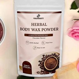 Vaghbhatt Herbal Body Wax Powder for Painless Hair Removal Chocolate Flavour-picture-12