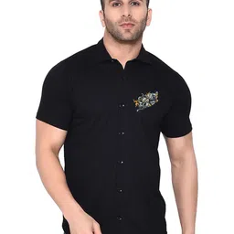 BEYOU FASHION Men Graphic Printed Spread Collar Cotton Casual Shirt-picture-33