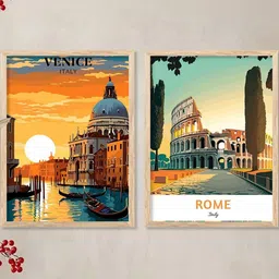 WALLLANE Brown Wood Wall Art image 2