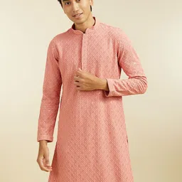 Diwas by Manyavar Men Sequinned Kurta image 5