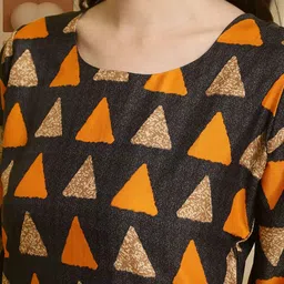 HERE&NOW Women Pack of-2 Ethnic Motifs Printed Crepe Kurta image 2