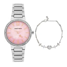 JOKER & WITCH Women Embellished Dial & Bracelet Style Straps Analogue Watch JWBS1249 image 4