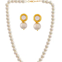 ORANGENYSHA Gold Plated & Beaded Jewellery Set image 2