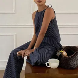 LULU & SKY Striped Top With Trousers Co-Ords image 5