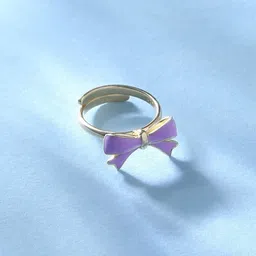 ShimmerTots Girls 925 Sterling Silver Gold-Plated Adjustable Finger Ring-image-40