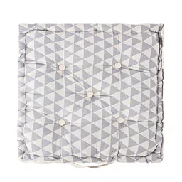 Kuber Industries Brown & Grey 2 Pieces Checked Cotton Chair Pads image 3