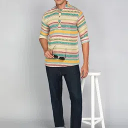 ISUEL FAB Men Multi Cotton Shirts image 3