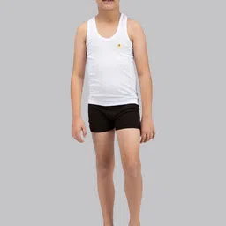 AMUL COMFY Boys Pack Of 9 Pure Cotton Undershirt Vests image 2
