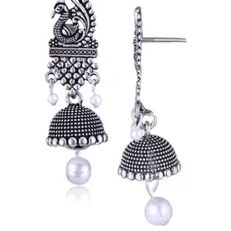 Sangria Alloy Silver-Plated Earrings image 3