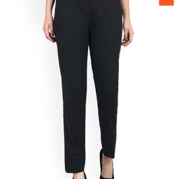 SRISARAS Women Pack Of 2 Slim Fit Cotton Chinos Trousers-picture-31