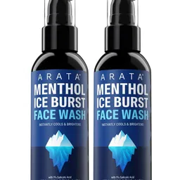 ARATA Set Of 2 Menthol Ice Burst Face Wash - 100 ml Each-picture-16