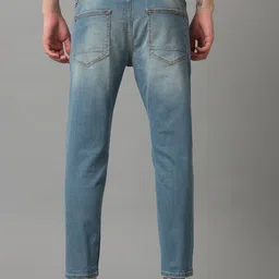 Voi Jeans Men Mid Rise Regular Fit Heavy Fade Ankle Length Jeans image 3