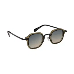 MacV Unisex Blue Lens & Brown Square Sunglasses with-picture-31